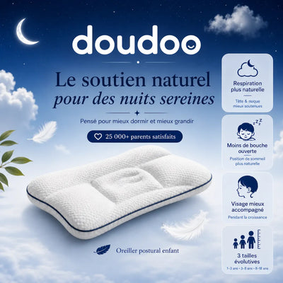 doudoo, l'Oreiller Ergonomique pour Enfant