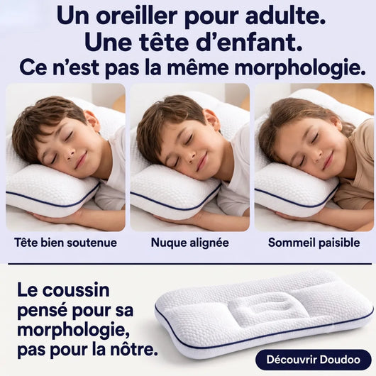 doudoo, l'Oreiller Ergonomique pour Enfant